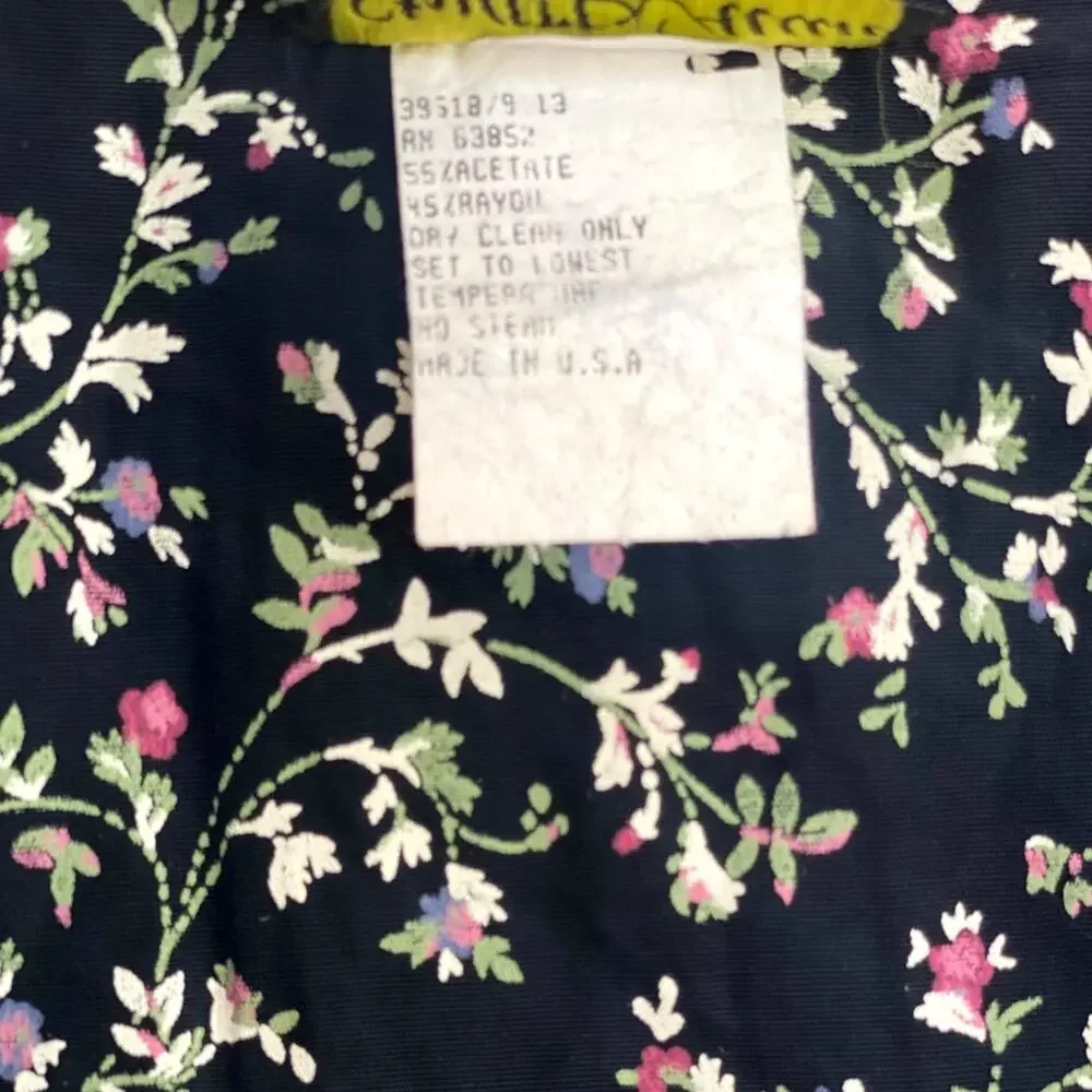Vintage Stuart Alan Floral Romper Size 12